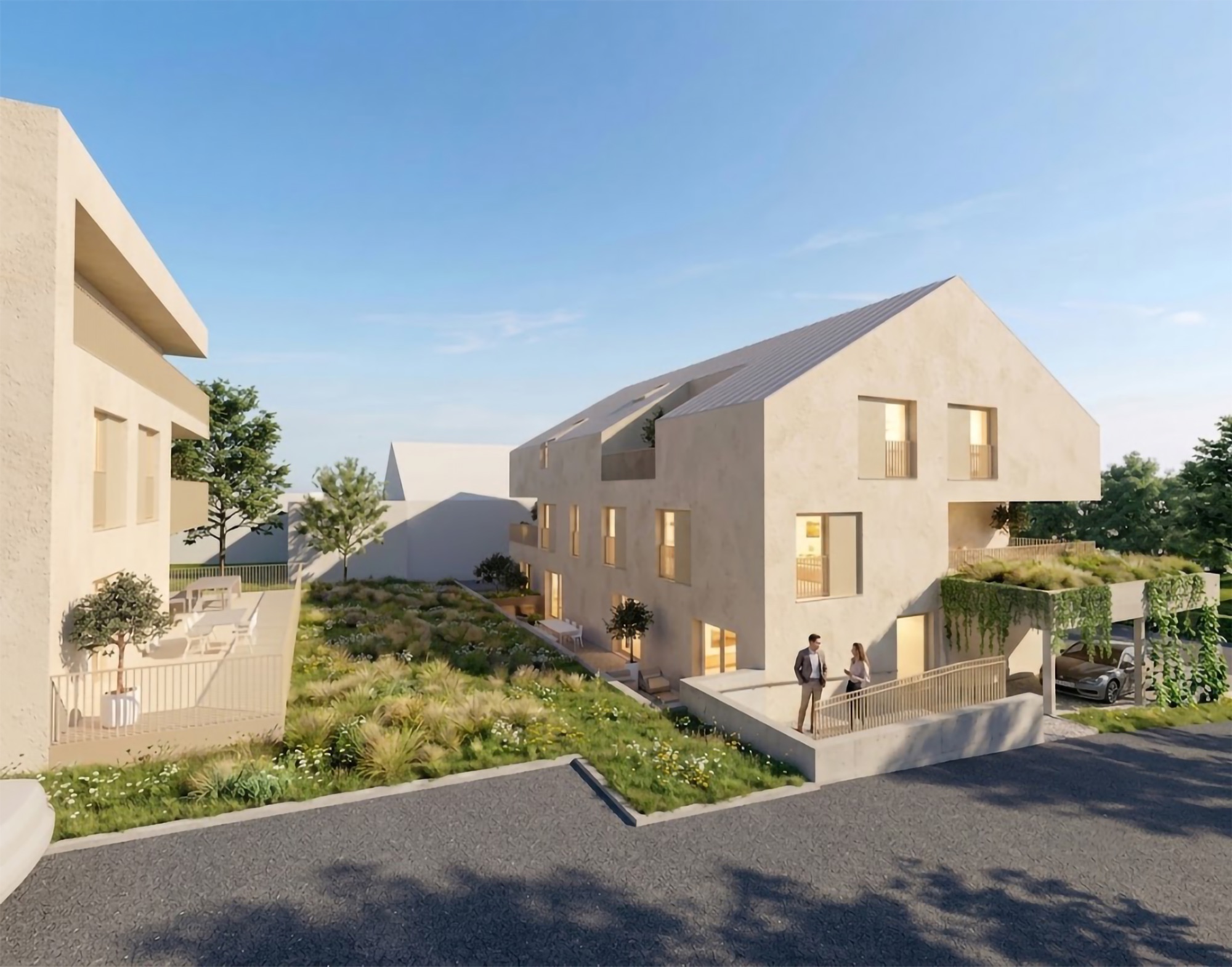 Vue extérieure de la résidence